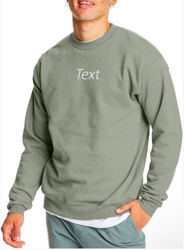 Custom crewneck sweatshirt for men