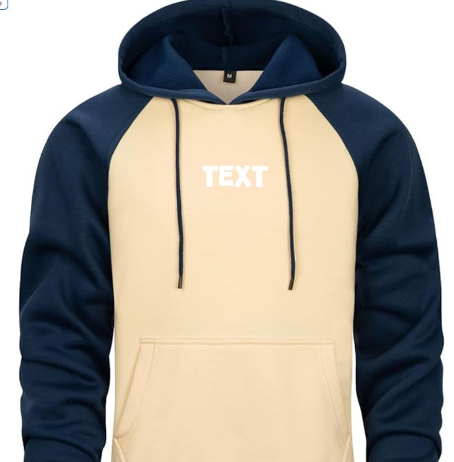 Men's Solid Pullover Hoodies Sports Soft Blend Fleece Hooded Sweatshirt